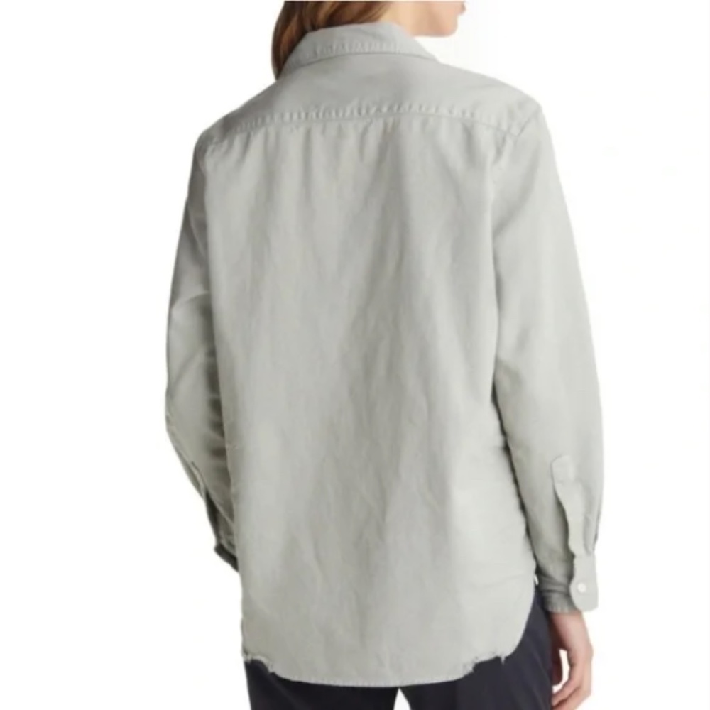 Frank & Eileen Eileen Famous Denim Shirt Green L - Picture 2 of 10